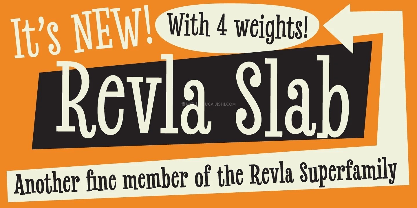 Revla 趣味复古全家族多风格英文字体